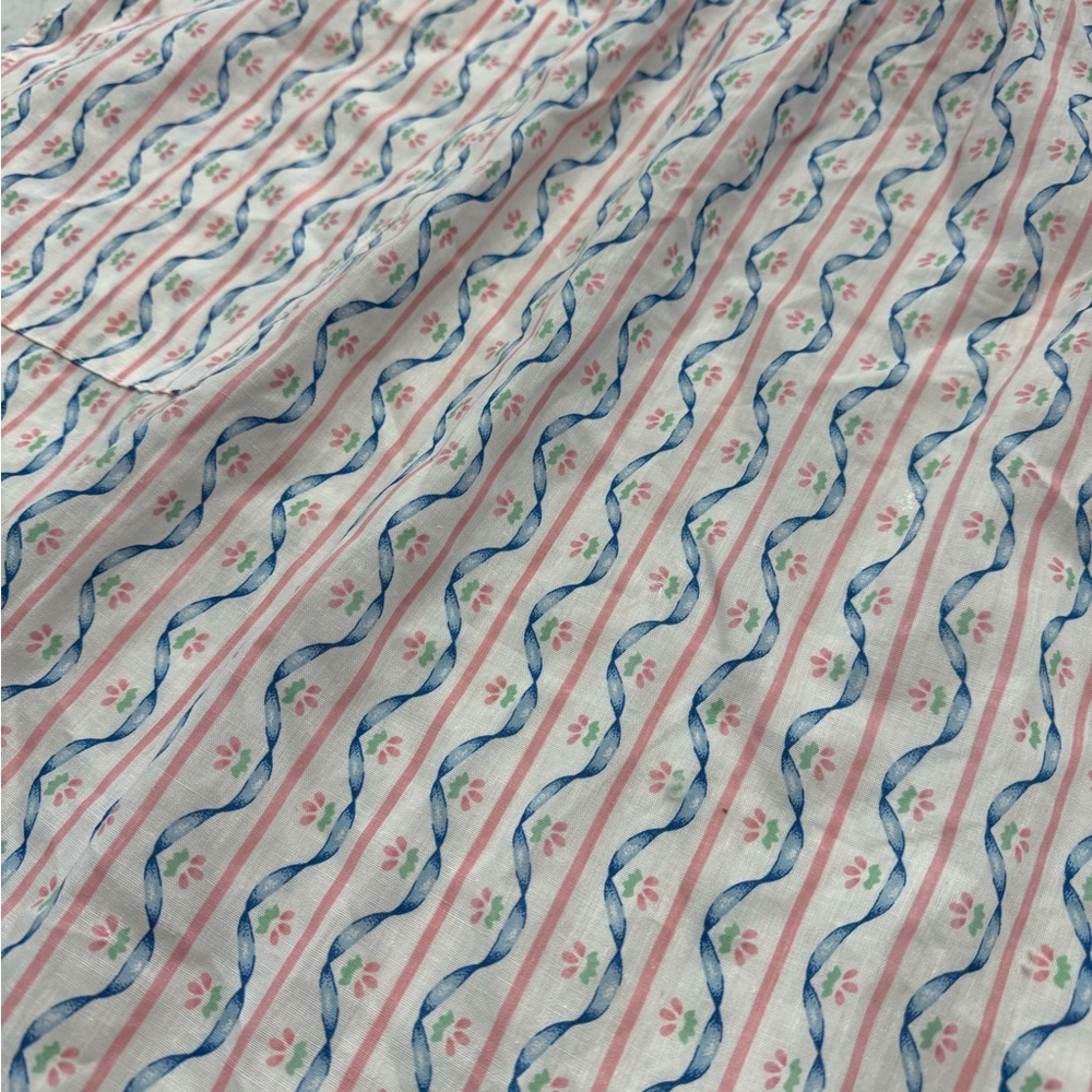 EXCELLENT Vintage 1980s Apron Kitchen T&CL Baking Cooking Pink Blue RARE - Picture 6 of 6